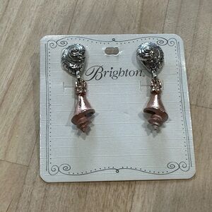 Brighton Two-Tone Shells Earrings